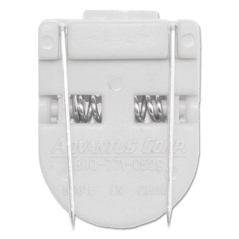 ADVANTUS Jumbo Size Wall Clips for Fabric Panels, 60-Sheet Capacity, Box of 10, White (75340) - Image 2